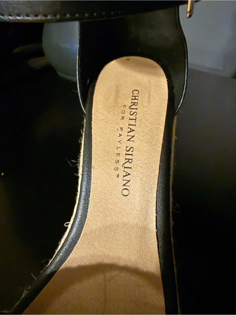 Wedge Sandals with Black and White Detail
